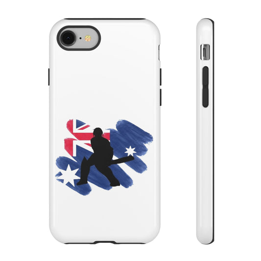 Australian cricket phone cover - white